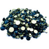 Pierres en verre Swarovski de différentes tailles BLEU-NOIR 1440 pcs.-19013-Ubeauty-Strass pour les ongles