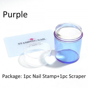  Large Clear Stamp Seal with Scraper Diameter 4cm ,GLB100-(1397)