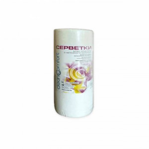 Салфетки Clean Comfort 25*30, 100 шт, идеально впитывают влагу, из безопасных нетоксичных материалов