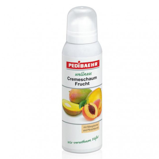 Owocowa pianka kremowa z masłem mango, brzoskwinią i mocznikiem. 125 ml. Cremeschaum Frucht-32752-Baehr-Opieka