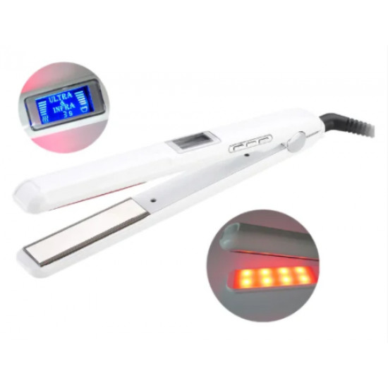 Ultrasonic infrared flat iron 1056 White molecular hair restoration and treatment, 57234, Electrical equipment,  Health and beauty. All for beauty salons,All for a manicure ,Electrical equipment, buy with worldwide shipping