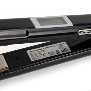 Ultrasonic infrared flat iron 1056 Black molecular hair restoration and treatment