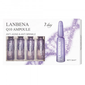 Ampullen co-enzym Q10 Lanbena, Anti-aging Lifting Firming Hydraterende Voedende Anti-rimpel, schoonheid in 7 dagen