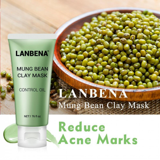 Máscara de arcilla Lanbena reduce las marcas postacne nutritiva limpieza profunda control de aceite limpiar los poros eliminar la grasa cuidado de la piel-952732816-Lanbena-Belleza y salud. Todo para salones de belleza