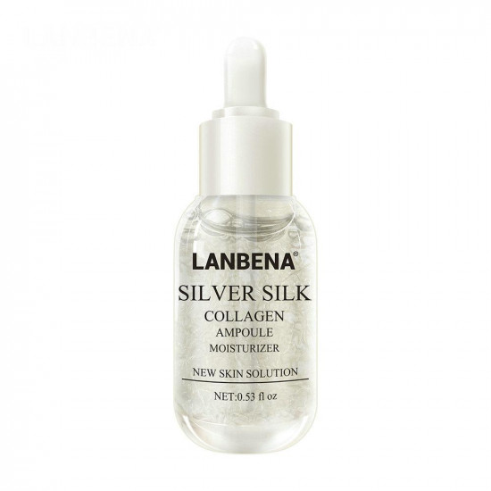 Argent Soie Collagène Ampoule Lanbena Pores Resserrement Sérum Réparation Revitalisant Hydratant Nourrissant Anti-âge Soins de La Peau-952732826-Lanbena-Beauté et santé. Tout pour les salons de beauté