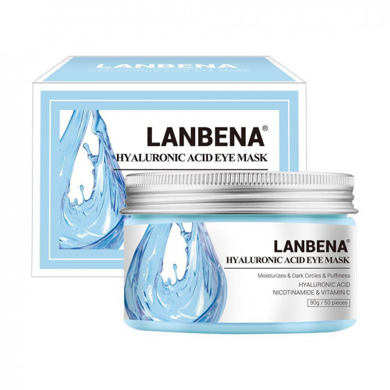 Masque pour les yeux anti-âge liftant acide hyaluronique + nicotinamide + vitamine C Lanbena poches raffermissant 50 pcs-952732829-Lanbena-Beauté et santé. Tout pour les salons de beauté