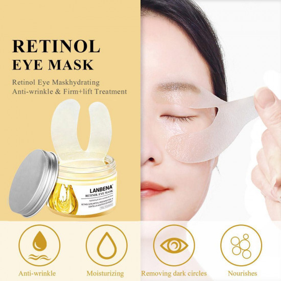 Máscara de olho retinol com vetamina com Lanbena remover olheiras Colágeno Máscara 50pcs-952732830-Lanbena-Beleza e saúde. Tudo para salões de beleza