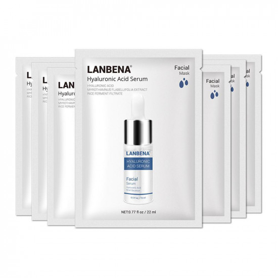 Máscara facial de ácido hialurónico Lanbena anti-envejecimiento 7pcs-952732840-Lanbena-Belleza y salud. Todo para salones de belleza