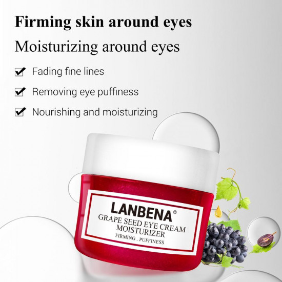 Crème pour la peau autour des yeux à partir de pépins de raisin Lanbena élimination du gonflement des yeux nourrissante hydratante raffermissante anti-âge-952732849-Lanbena-Beauté et santé. Tout pour les salons de beauté