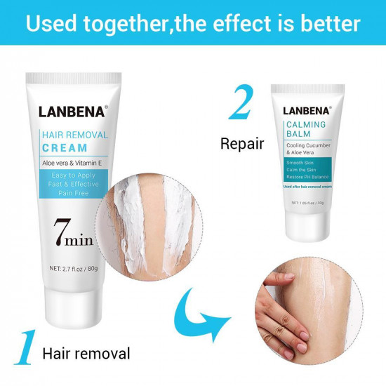 Lanbena Haarentfernung Creme Enthaarung Schmerzlos Sanfte Effektive Epilierer für Schnelle Haarentfernung-952732860-Lanbena-Schönheit und Gesundheit. Alles für Schönheitssalons