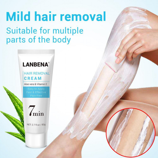 Lanbena Haarentfernung Creme Enthaarung Schmerzlos Sanfte Effektive Epilierer für Schnelle Haarentfernung-952732860-Lanbena-Schönheit und Gesundheit. Alles für Schönheitssalons