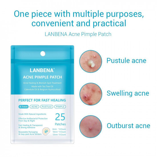 Lanbena Acne Patch 25st Acne Behandeling puistjes Patch dagelijks gebruik onzichtbare Stickers Huidverzorging-952732863-Lanbena-Schoonheid en gezondheid. Alles voor schoonheidssalons