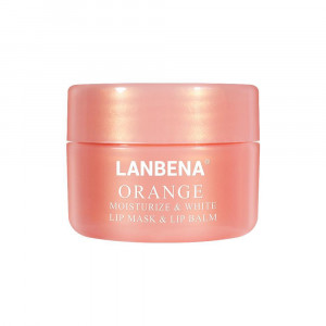 Бальзам для губ Lanbena Orange Lip Balm с экстрактом апельсина, витамин C, уход за губами для сна,увлажняющий, питательный