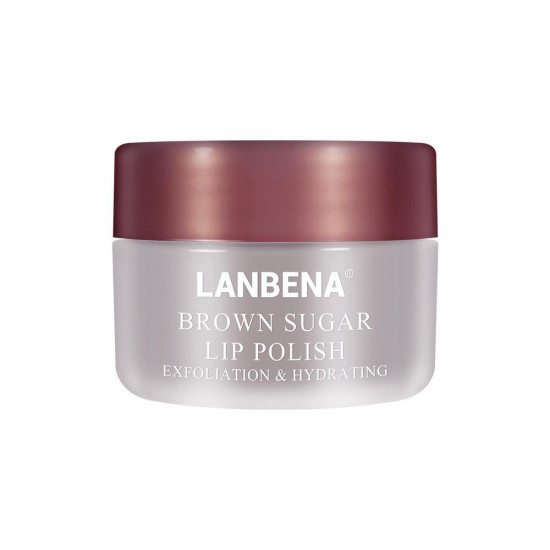 Gommage pour les lèvres, baume Lanbena, masque pour les lèvres, sucre de canne, jojoba, pépins de raisin, beurre de karité, exfoliation de la peau morte des lèvres-952732874-Lanbena-Beauté et santé. Tout pour les salons de beauté