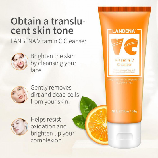 Lanbena nettoyant pour le visage collagène soie vitamine C soins de la peau du visage-952732876-Lanbena-Beauté et santé. Tout pour les salons de beauté