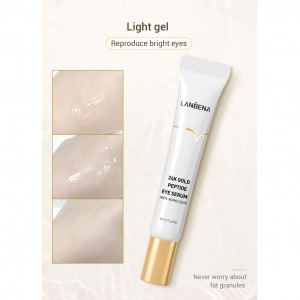 Сыворотка для кожи вокруг глаз с пептидом золота Lanbena 24k Gold eye Serum 