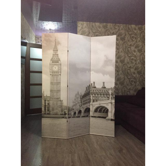 Stylish screen with photo printing 4 sections BANNER PHOTO PRINTING of any picture-6616-Производство-Furniture