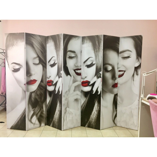 Stylish screen with photo printing 4 sections BANNER PHOTO PRINTING of any picture-6616-Производство-Furniture