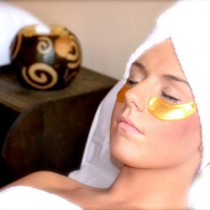 Коллагеновые с кристалами золота патчи под глаза Lanbena Collagen Crystal 24K Gold Eye Mask