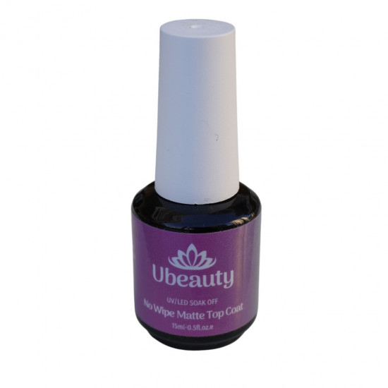 Rubber Velvet Top bajo Ubeauty gel Polaco 15 ml sin capa pegajosa no Wipe Matte Top Coat acabado terciopelo pana mate-19781-Ubeauty-Todo para manicura.